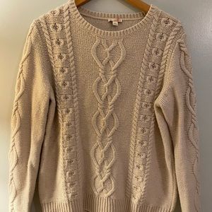 Cream heavy sweater